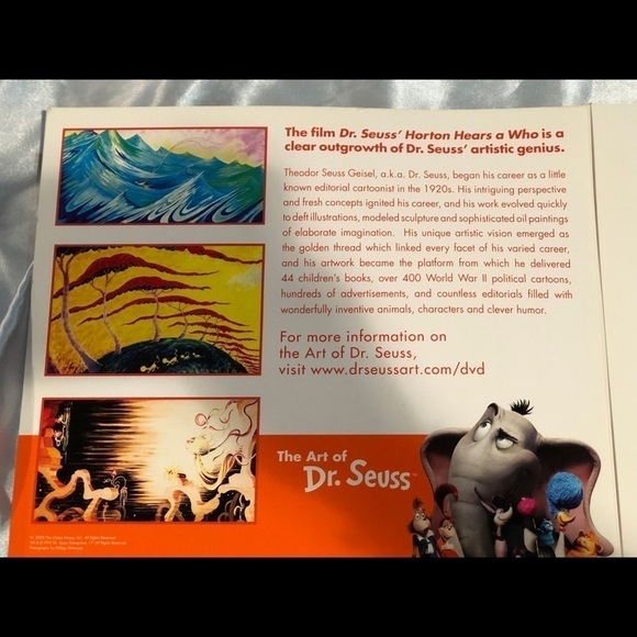 Dr. Seuss Horton Hears a Who lithograph - Picture 3 of 3